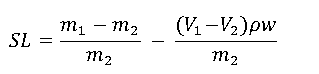 Shrinkage limit formula