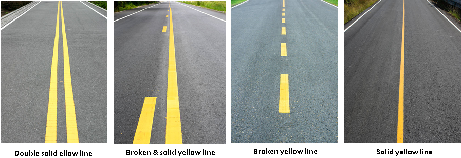 Yellow Pavement Markings