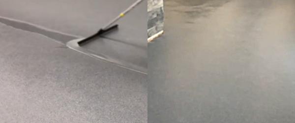 Quartz-filled epoxy floor
