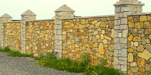 Different types of fence | Stone wall fence