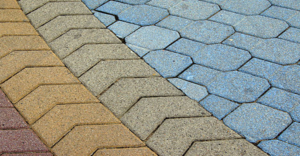 Colored concrete finish