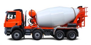 Construction equipment: Concrete mixer.