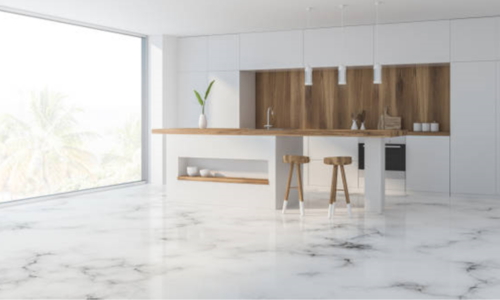 Marble flooring