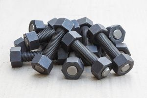 In construction materials, bolts are used.